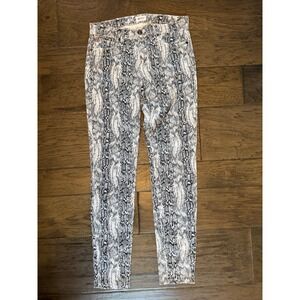 Hudson Snakeskin Print Jeans Size 28 Y2K Straight Leg